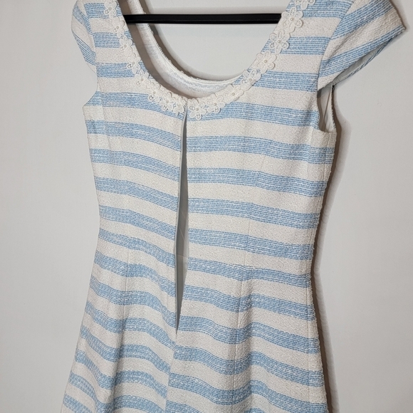 Lilly Pulitzer Rylan Dress in Flutter Blue Lurex Boucle Stripe - Picture 14 of 15